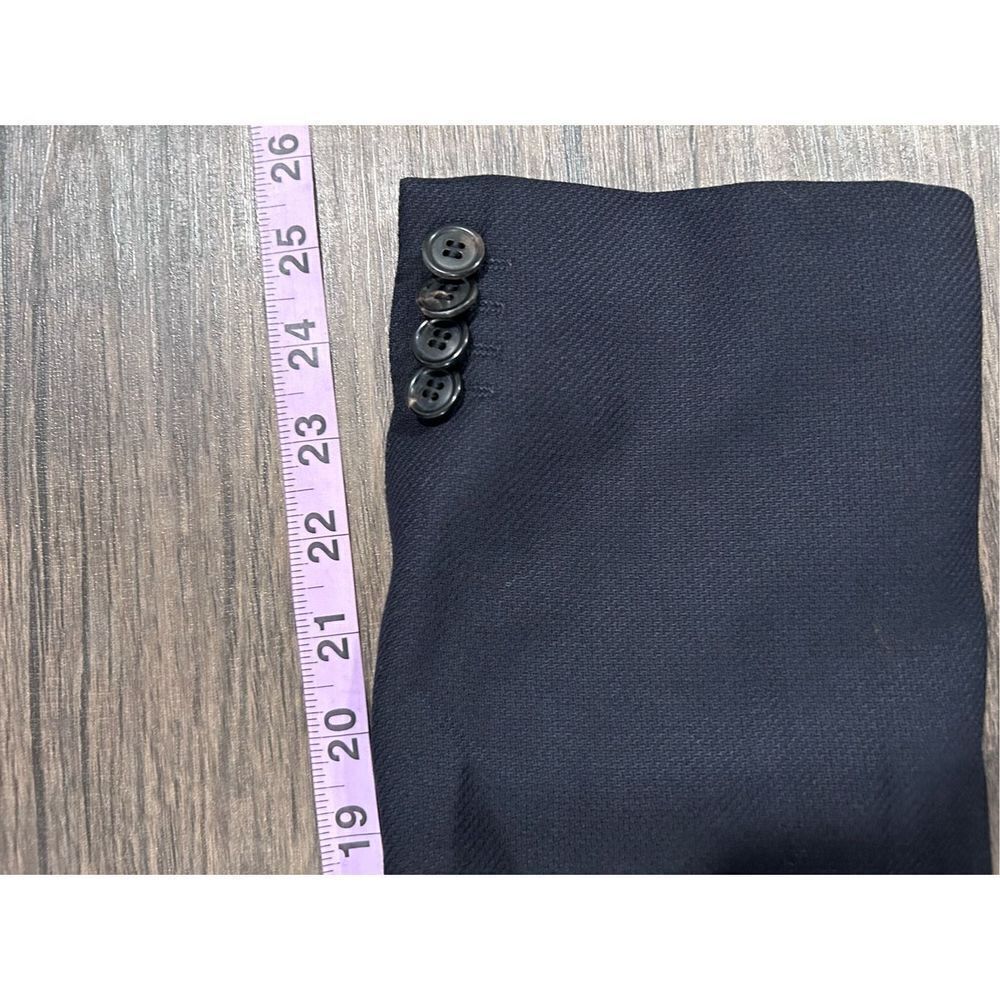 Boss Hugo Boss Two Button Single Breasted Sport Coat Blazer Navy Blue Size 42R - Picture 15 of 15